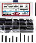 435 Piece Slotted Spring Roll Pin Set Black Oxide Finish For Machinery And Auto Repair Durable Dowel Kit For Engines