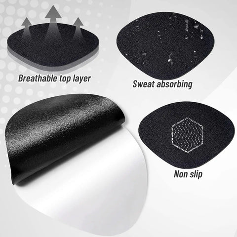 8 Pair Self Adhesive Shoe Hole Patches For Sneaker Repair To Keep Your Kicks Covered Leather Shoes And Heels Patch Kit With Large And Small Patches Durable Microfiber Leather Easy Adhesive Bond Black with breathable, sweat absorbing, non-slip features.