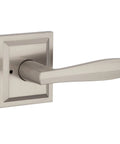 Interior Privacy Door Lever Handle With Reversible Operation For Bedroom Or Bathroom Satin Nickel Finish Microban Protection Keyless Privacy Lock