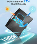 Portable 200W Foldable Solar Panel With Adjustable Kickstand For Power Stations And Off Grid RV Camping IP65 Waterproof