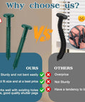 Comparison of Top Shelf Sixty Pack 3 Inch Vinyl Shutter Fasteners Heavy Duty with inferior shutter anchors for durability and price.