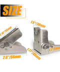 Built Tough 90 Degree Auto Locking Folding Bracket For Tables And Beds Nickel Plated Steel Hinge with size dimensions
