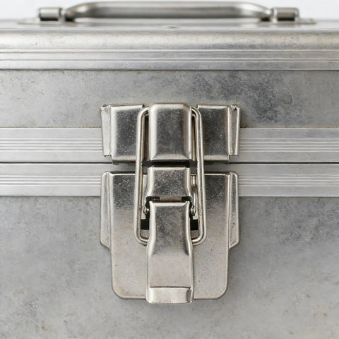 Heavy Duty Toggle Catch Lock Tough As Nails With Positive Hold Drawbolt Latch 1.6 Inch Satin Nickel Hasp Clasp on metal box