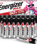 Heavy Duty Triple A Alkaline Batteries 24 Pack Longlasting Juice For Toys Flashlights Game Controllers Home Remotes And Everyday Gadgets Boss Grade Reliability, displayed in a clear arrangement.