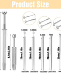 Product size dimensions for Piercing Taper Ball Grabber Tool For Easy Jewelry Swaps And Insertion Flat Back Earrings