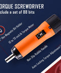 All-In-One Precision Quarter Inch Torque Screwdriver Set With Adjustable 10 To 70 Inch-Pounds, T-Bar Ratchet, Magnetic Bit Holder