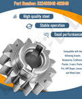 Two Pack 14T Pinion Gear Replacement For Husqvarna And Poulan Lawn Tractors 532403849, high-quality steel gear close-up
