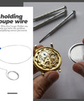 Three Pack Wire Loupe Holder Adjustable Magnifier Bracket For Watch Repair And Jewelry Making Durable Steel Eye Loupe Mount Secure Hands Free Magnification Accessory For Small Loupes