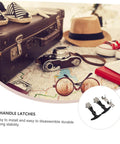 Heavy Duty Draw Latches Kit with Brackets for marine and automotive use, shown next to travel items like a suitcase and camera.
