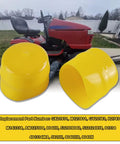 Front Wheel Bushing To Bearing Conversion Kit For Lawn Mower Models L100 L105 L108 L110 L120 L130 With Sealed Flanged Hub Bearings 4 Pack, yellow plastic covers