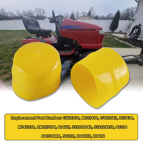 Front Wheel Bushing To Bearing Conversion Kit For Lawn Mower Models L100 L105 L108 L110 L120 L130 With Sealed Flanged Hub Bearings 4 Pack, yellow plastic covers