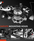 Front Left Steering Knuckle And Wheel Bearing Hub Assembly Direct Fit Replacement For Toyota Camry 2012 2017 2.5L Gas Engine