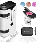 100x To 250x Portable Pocket Microscope For Kids And Adults Handheld Mini Microscope Kit with accessories and slides