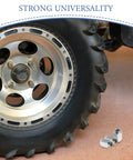 Top Tier MERRYHAPY 16 Piece Acorn Style ATV Wheel Nut Kit For Quad Dirt Bike Trailers With Heavy Duty Metal Construction Ensuring Ultimate Durability And Super Easy Installation For Your Off Road Adventures, silver acorn nuts on ATV wheel
