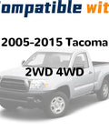 Drive Shaft Center Support Bearing for Toyota Tacoma 2005 2015 2WD 4WD Replacement Kit displayed on a white Tacoma truck.
