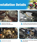 Installation steps for GY6 50cc Carburetor Kit PD18J Fits 139QMB 4 Stroke Engines on Chinese scooters with detailed images
