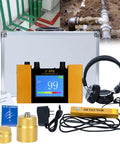 Underground Water Leak Detector With Ultrasonic Geophone Sensor Digital Display Earphone And Carrying Case For Indoor Outdoor Plumbing Leak Detection On Water Pipes Up To 9.8 Feet Deep For Home And Job Sites