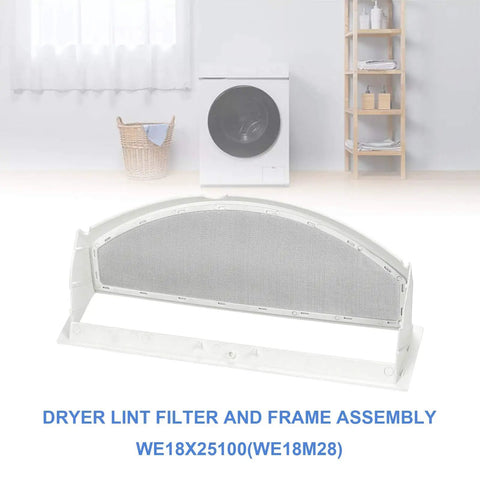 Premium Dryer Lint Screen Filter Replacement For GE Dryers Makes Cleanouts A Breeze Fits DBSR453EB2WW DPSR483EA1WW DBXR463E DVLR223EG6WW And More Replaces WE18X25100 WE18M19 WE18M53 WE18M29 WE18M28 WE18M23 WE18M21 WE18M22 WE18M25 WE18M27