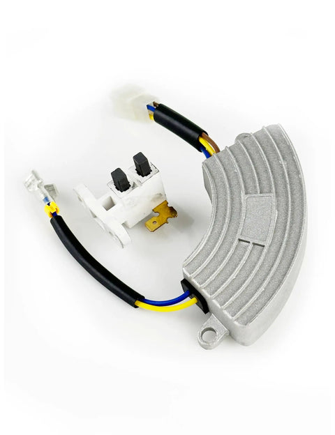 Beefy Aluminum Half Moon Automatic Voltage Regulator with Carbon Brush for Honda Clone Generators and Generac 3000 to 4500W