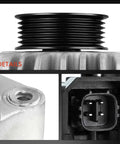 Alternator For Honda Accord 2003 V6 3.0L 12V 105A Clockwise 6 Groove Pulley New OE Equivalent Auto Electrical Part close-up details