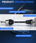 Front CV Axle Assembly For Chevy Silverado 1500 Tahoe Suburban 2007-2020 Beefed-Up Left And Right Half Shaft Joint Replacement Kit, 23in