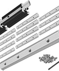 12 Pack 2020 Aluminum Extrusion Corner Brackets And Straight Connectors Kit With T Slot Screws For 8020 Aluminum Profile Frames And 3D Printer Builds Heavy Duty Silver