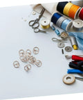Mini Alloy Belt Buckles Set For Doll Clothes And Tiny Belts, 150 Pcs Small Single Prong Fasteners In Silver Gunmetal And Antique Bronze