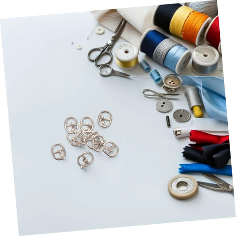 Mini Alloy Belt Buckles Set For Doll Clothes And Tiny Belts, 150 Pcs Small Single Prong Fasteners In Silver Gunmetal And Antique Bronze