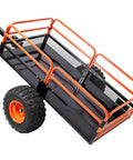 Heavy Duty 1500 Lb Dump Trailer For ATVs And UTVs With Solid Steel Bed And Removable Side Rails All Terrain Tires Tow Behind