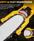 Universal Chainsaw Sharpener Kit With 12 Sharpening Stones And One Preinstalled Stone, A Real Workhorse For 12 To 22 Inch Bar