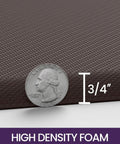 Extra Long Anti Fatigue Kitchen Mat Cushioned Memory Foam Runner Rug 70 By 20 Inches Waterproof Non Slip Backing in Brown close-up