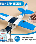 Applying Foam Safe RC Glue With Built In Brush Cap For Precise Bonding And Quick Repairs On EPO EPP EPS KT Board Foam Aircraft Models And Craft Projects 4 Ounce Bottle to blue foam airplane model