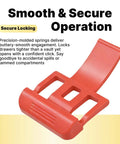 Tough As Nails Replacement Latches For Drawer Tool Boxes In Bright Red 2 Pack Precision drop down hook with secure locking mechanism.