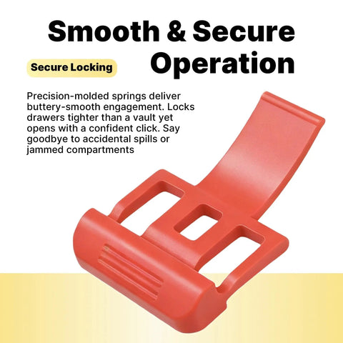 Tough As Nails Replacement Latches For Drawer Tool Boxes In Bright Red 2 Pack Precision drop down hook with secure locking mechanism.