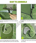 Instructions for assembling Outdoor Bike Shelter For Two Bikes Made With 210D Oxford Fabric PU4000 Waterproof Coating