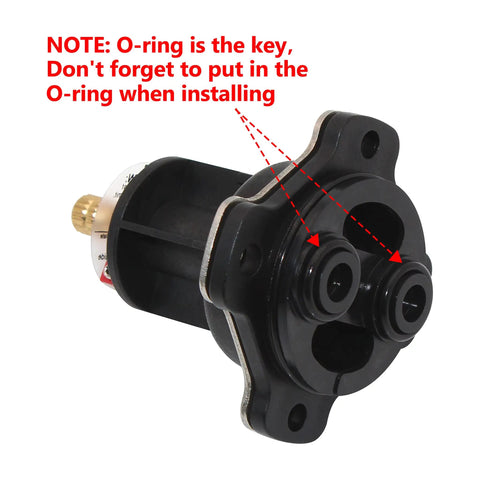 Mixer Balancing Cap Assembly Replacement GP77759 in black with visible O-ring installation note