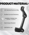 Disc Brake Caliper Mount Adapter IS To PM Front 160 To 203mm And Rear 160 To 180mm CNC Machined Aluminum Alloy