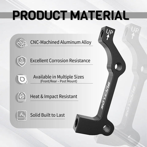 Disc Brake Caliper Mount Adapter IS To PM Front 160 To 203mm And Rear 160 To 180mm CNC Machined Aluminum Alloy
