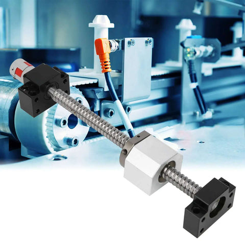 Smashing HaloVerde Rolled Ball Screw Kit With 16mm Bearing Steel Rail and SFU1605 Nut For Smooth Automation Projects, BK BF12 Mounts Included; CNC setup