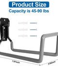 Heavy Duty Metal Garden Hose Holder Wall Mount For Outdoor Use, Rustproof Hose Reel dimensions 7.87x4.92x3.54 inches