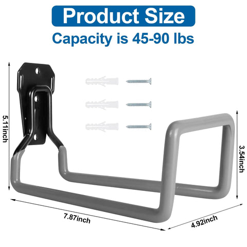 Heavy Duty Metal Garden Hose Holder Wall Mount For Outdoor Use, Rustproof Hose Reel dimensions 7.87x4.92x3.54 inches