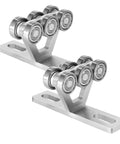 Six-Wheel Hoist Trolley for PA200-1000 Electric Hoist, suitable for Unistrut 1-5/8" wide channels, shown in side view.