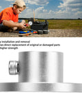 Aluminum Flange Coupling For RC Models 14mm Shaft shown with tool kit in background