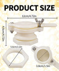 Food Grade Plastic Honey Gate Valve Set For 5 Gallon Buckets with measurements, nylon threaded barrel, stainless screws