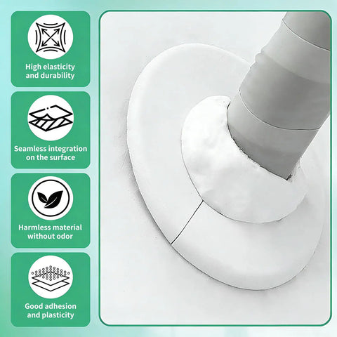 Waterproof Sealant Putty Kit Heavy Duty 20 Pcs Quick Mending Mud sealing a pipe, showcasing high elasticity and seamless integration.