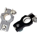 Positive And Negative Battery Terminal Set With M8 Nut Direct Fit Car Cable Connector Clamp Top Post For Toyota Camry Corolla Prius