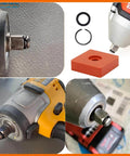 10 Sets 1/2 Inch Impact Wrench Retaining Ring Clips With O Ring And Anvil Install Tool for 1/2 Inch Square Drive Sleeves in use