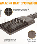 200W LED Parking Lot Light Hella Bright 30000 Lumens UL Listed Dusk to Dawn Street Light showing heat dissipation features