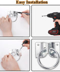16 Pack Cross Tie Rings For Horses With Screws Wall Mount Stainless Steel Installation Guide