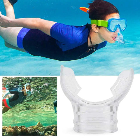 Disposable Dive Mouthpiece For Regulators Transparent Silicone Snorkel Mouthpiece Comfortable Spare Replacement For Your Dive Gear Fits Most Scuba Regulators And Snorkels.